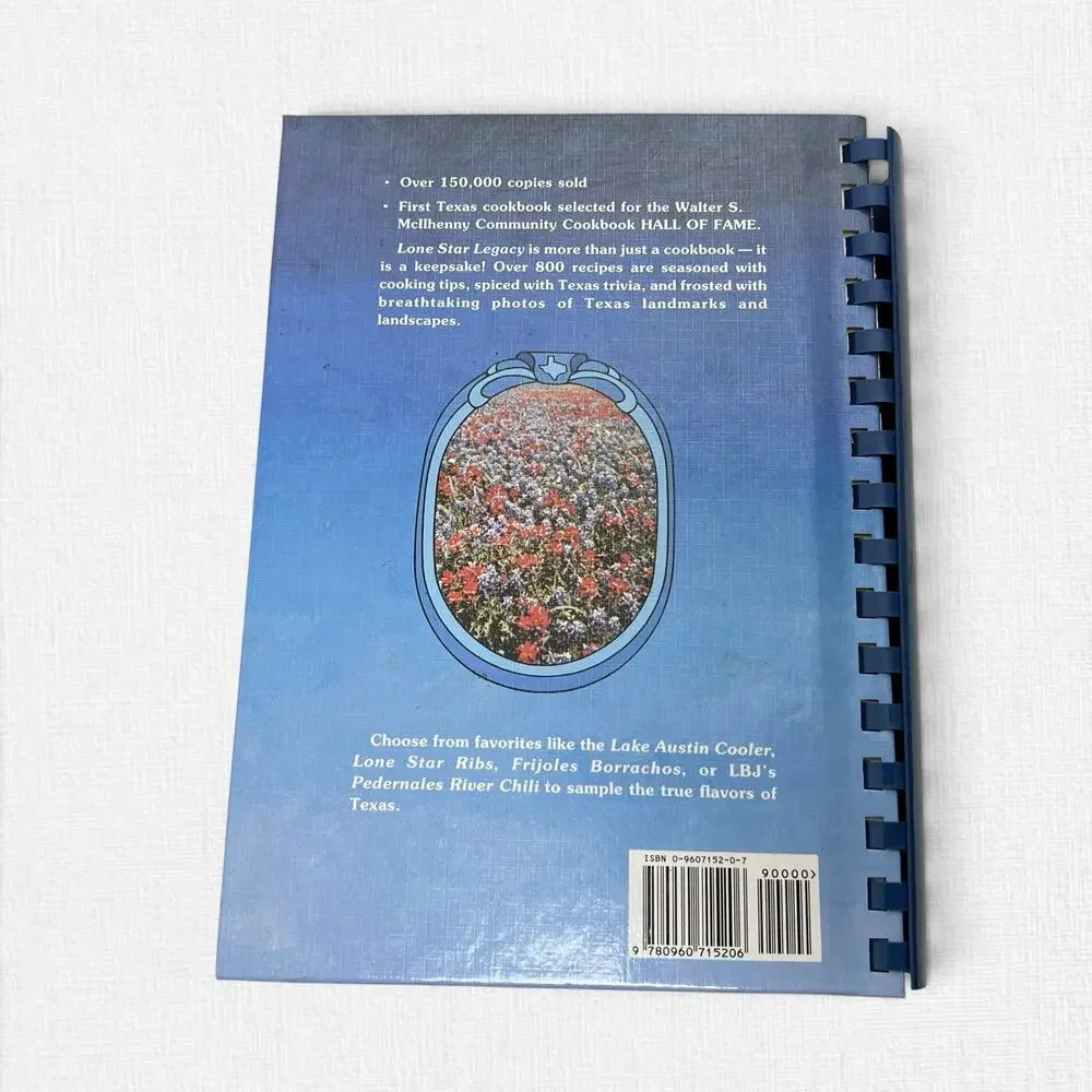 Lone Star Legacy A Texas Cookbook 1995 9th Printing Austin Junior Forum Hardback